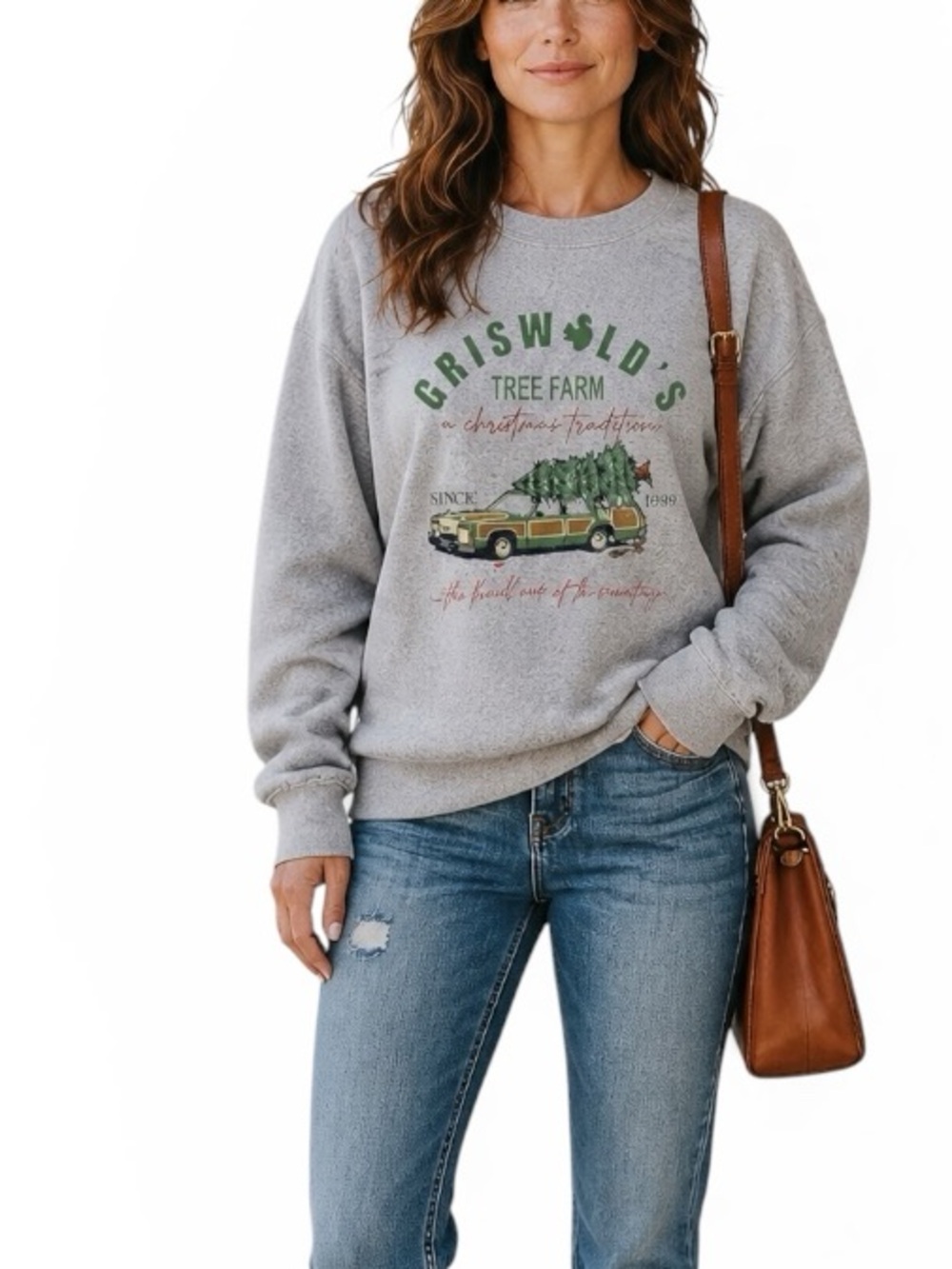 NEW Griswald Soft Cotton Blend Sweatshirt Comfy Size XL Gray And Green Unisex